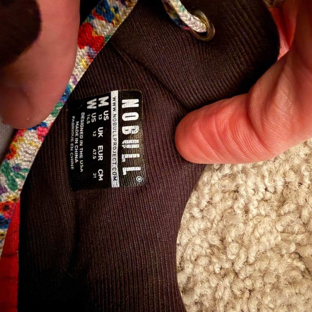 NOBULL Black Sneakers with Multicolor Laces - Picture 4 of 4